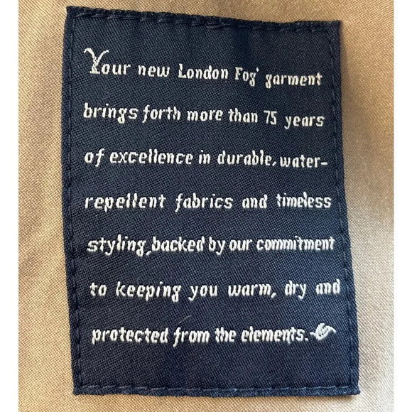 LONDON FOG Womens Brown L-Reg Long Hooded Lining Coat Slit Back FLAWS - Picture 14 of 15